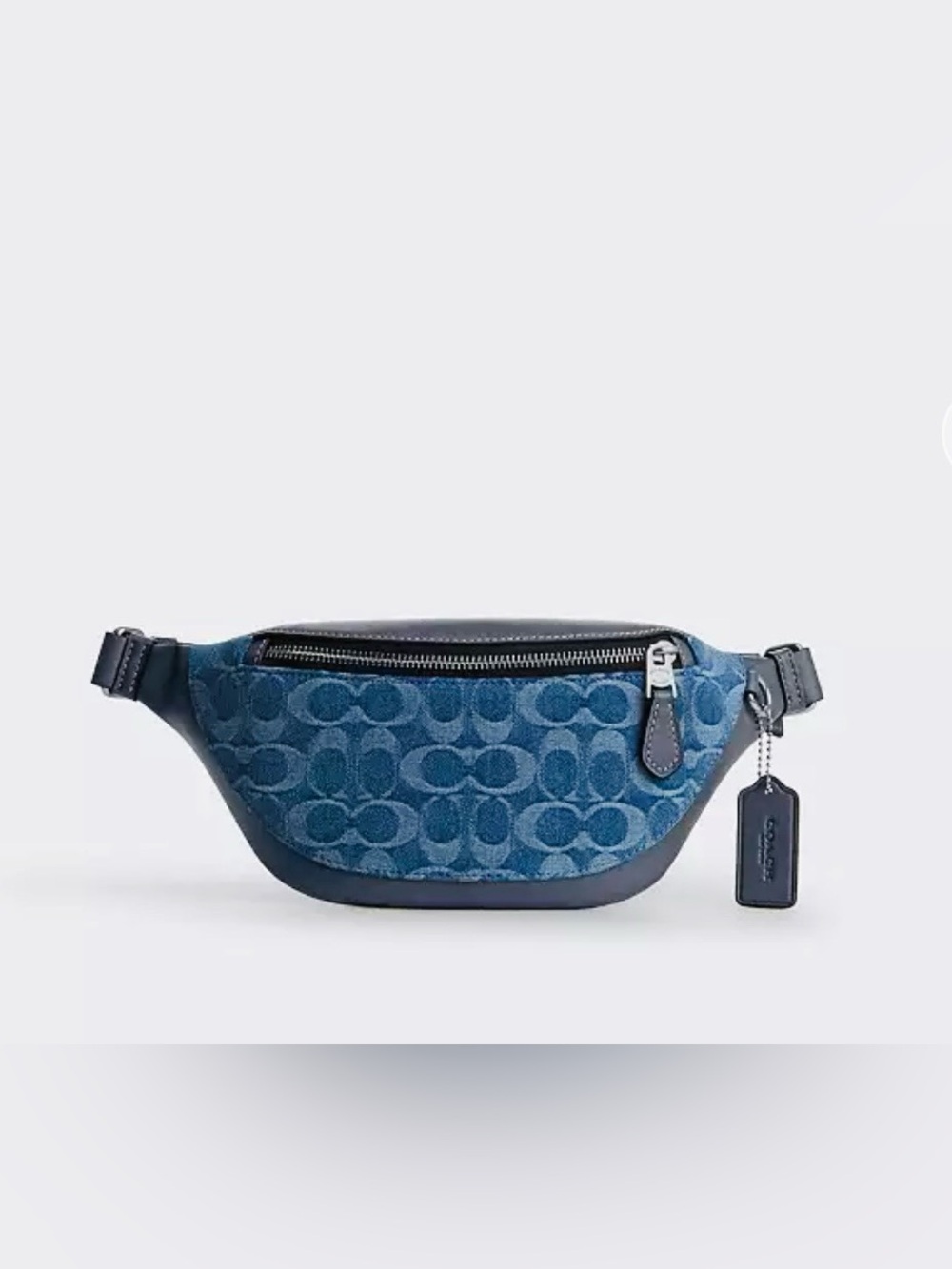 Coach Warren Signature Denim Fanny Belt Bag NWT